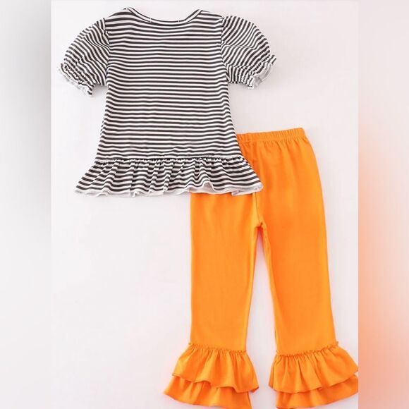 Halloween Pumpkin Puppy Toddler Set - Picture 3 of 3